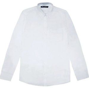 Ben Sherman tailored slim fit white collared button-down oxford dress shirt NWT